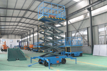 Hydraulic mobile scissor lift platform