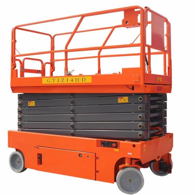 Self propelled hydraulic scissor lift platform