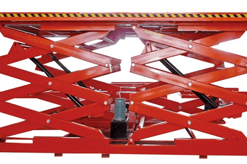 Stationary double scissor lift platform 1