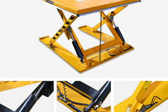 U shaped electric low profile scissor lift platform2 1